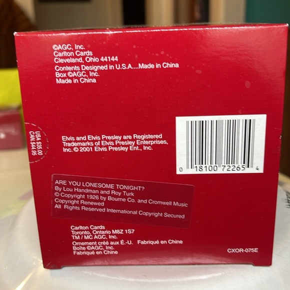 Elvis Ornament# are u lonesome tonight# - Picture 2 of 5